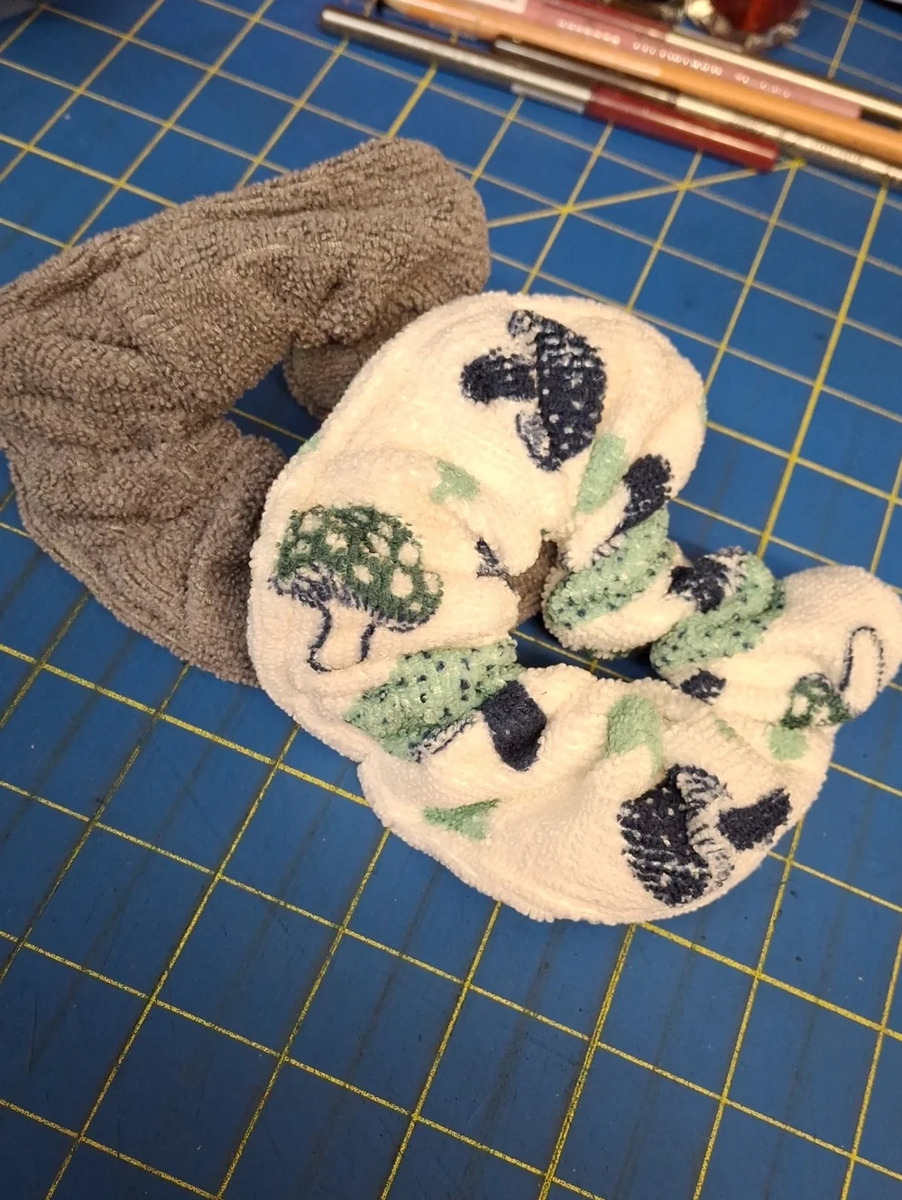 Mushroom Print Terry Cloth 5